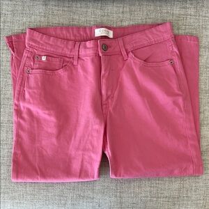 Curve Appeal Cropped Pink Jeans
